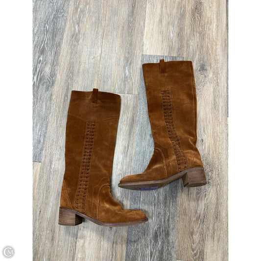 Boots Mid-calf Flats By Cmc In Brown, Size: 7.5