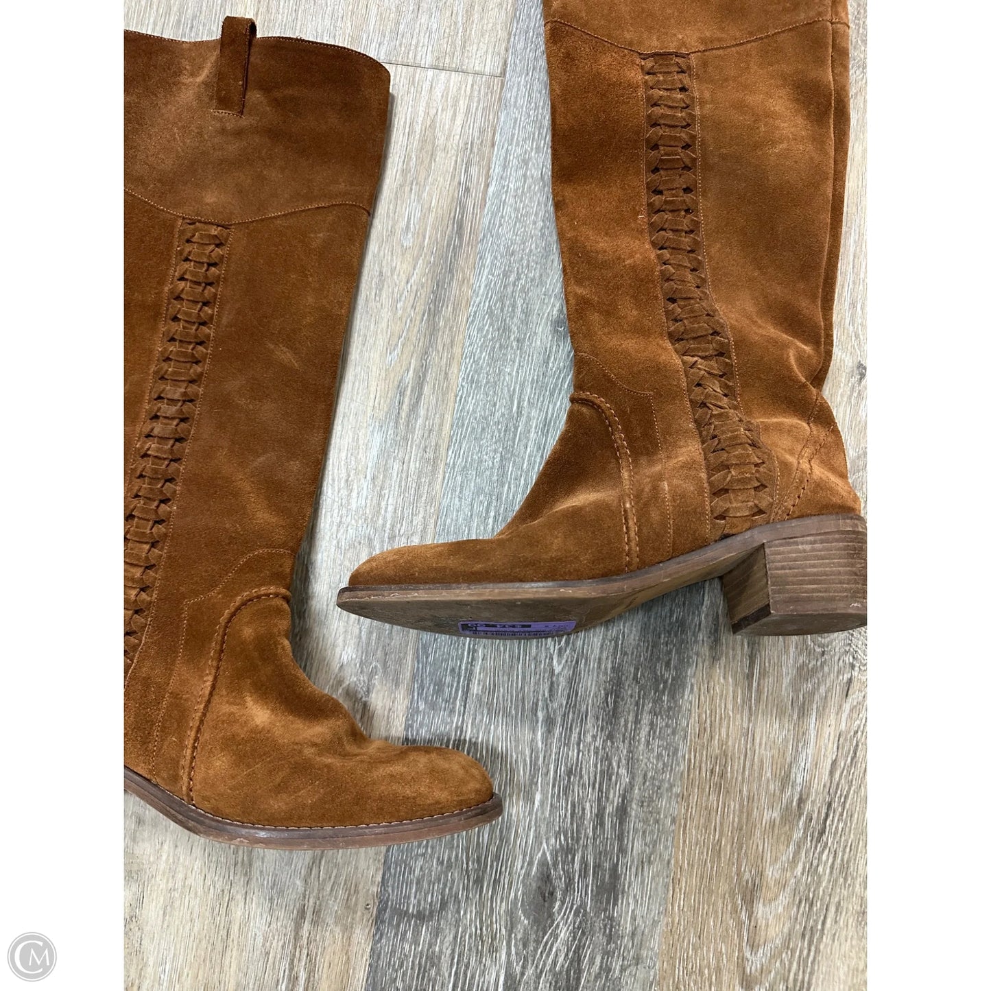 Boots Mid-calf Flats By Cmc In Brown, Size: 7.5