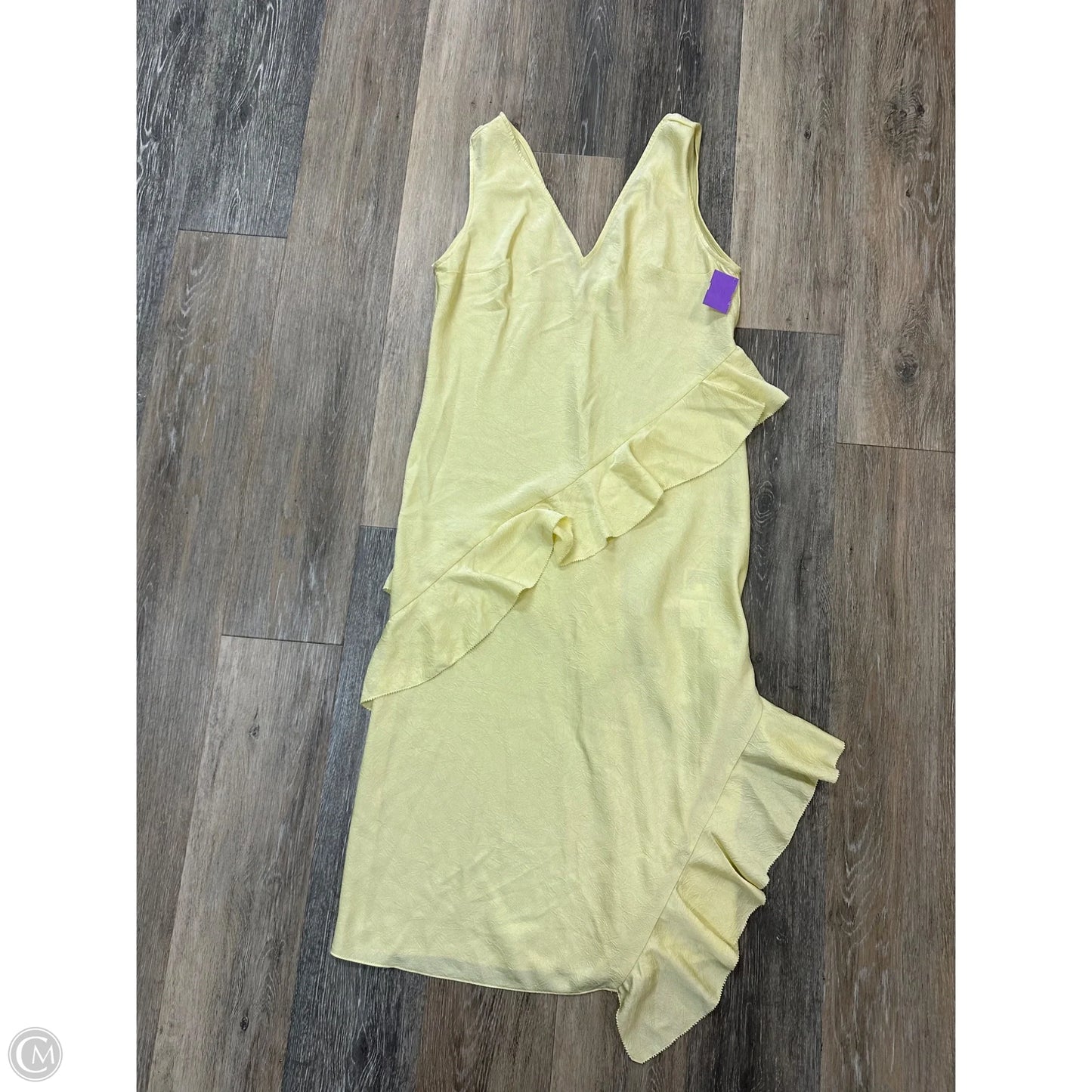 Dress Party Long By H&m In Yellow, Size: S