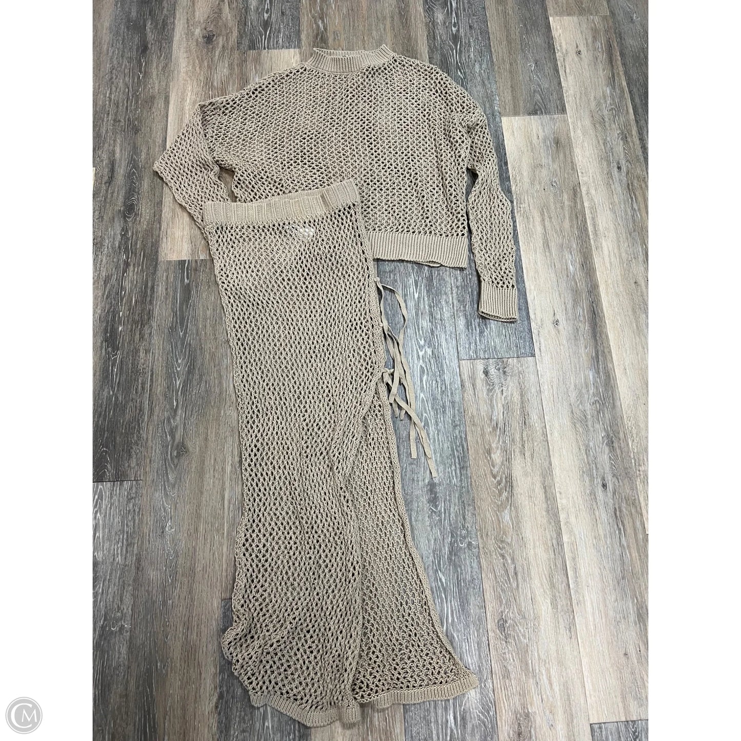 -Coverup Set 2pc By Beach Riot In Brown, Size: M