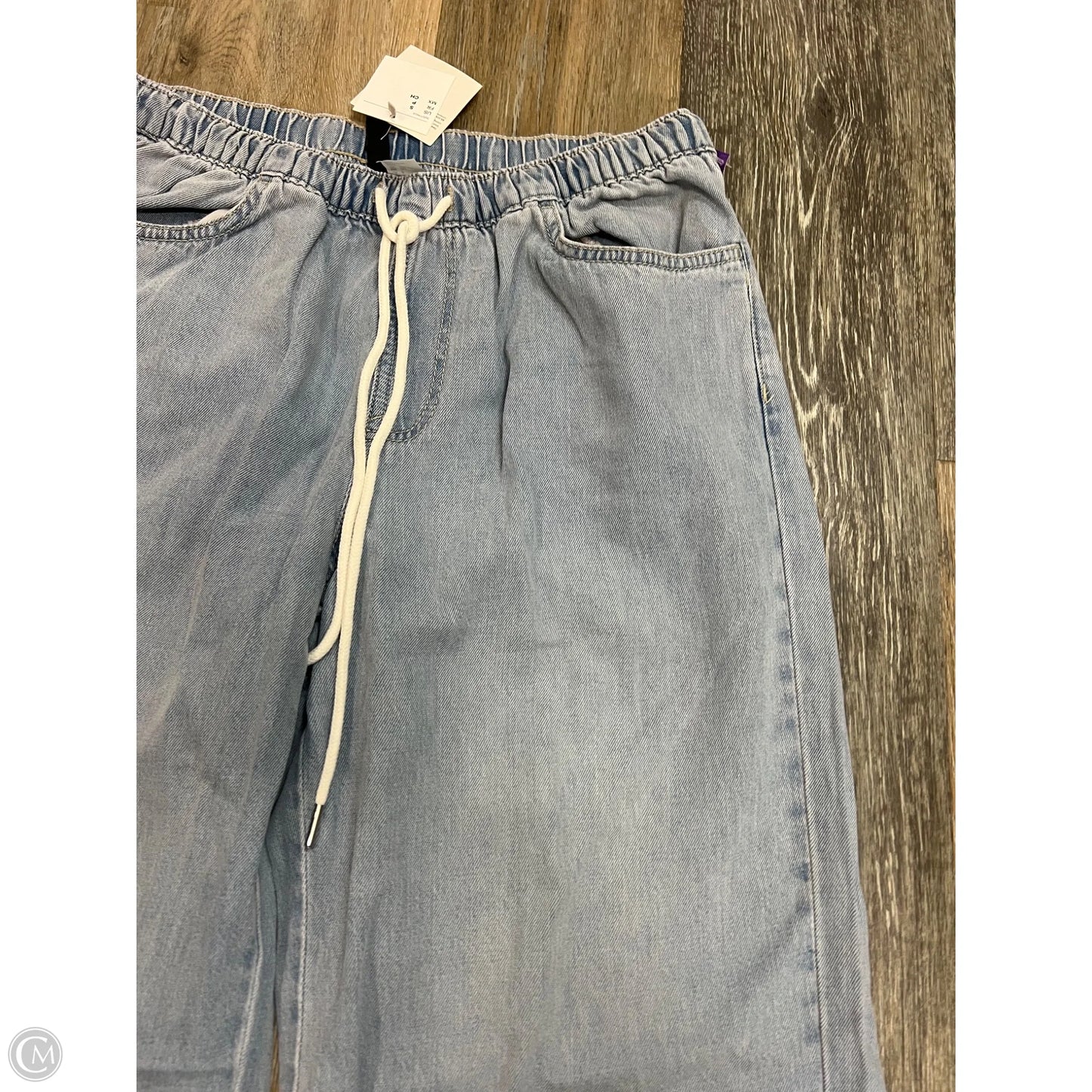 Jeans Wide Leg By Divided In Blue Denim, Size: S