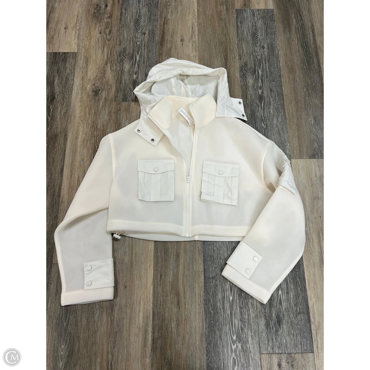 Athletic Jacket By Alo In Cream, Size: S