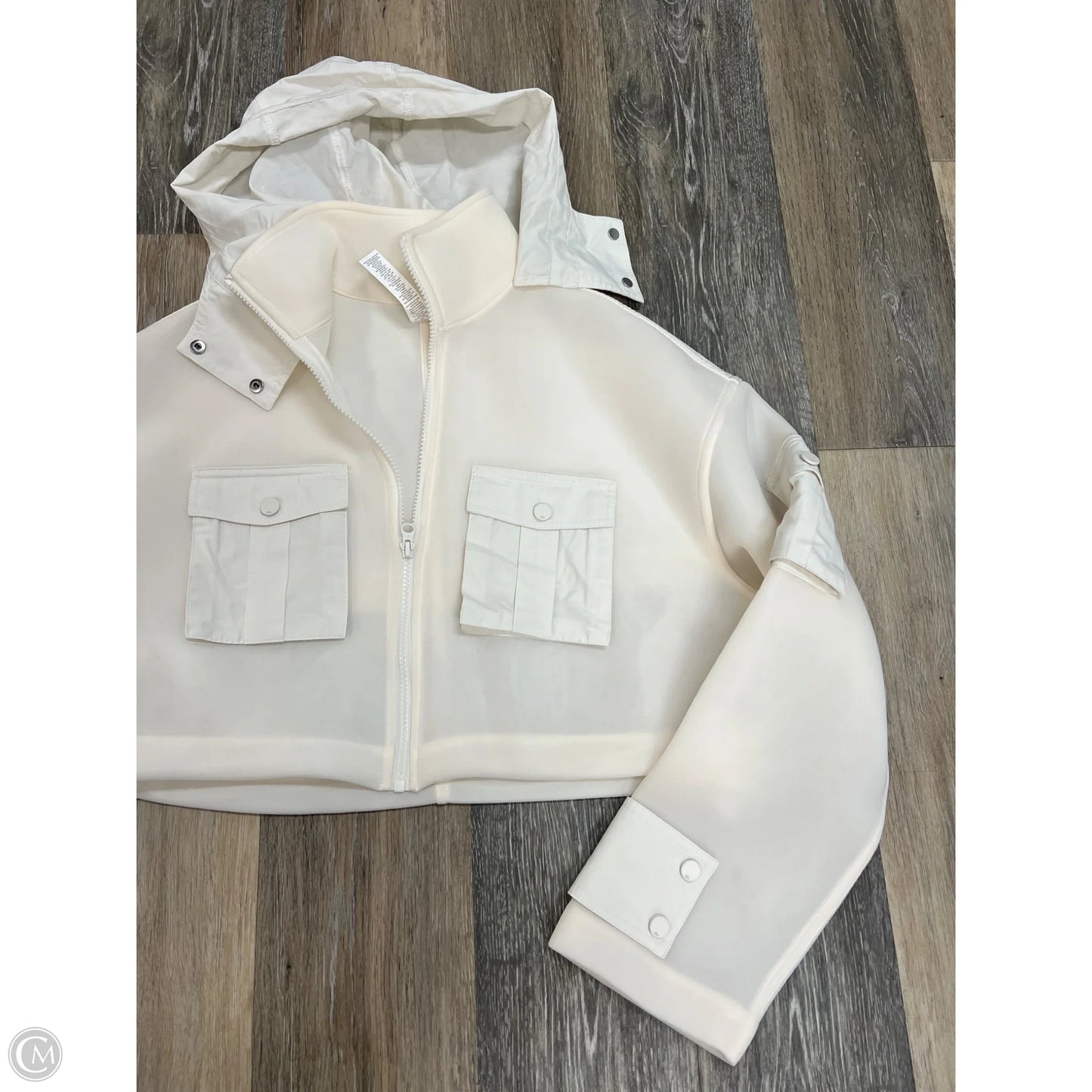 Athletic Jacket By Alo In Cream, Size: S