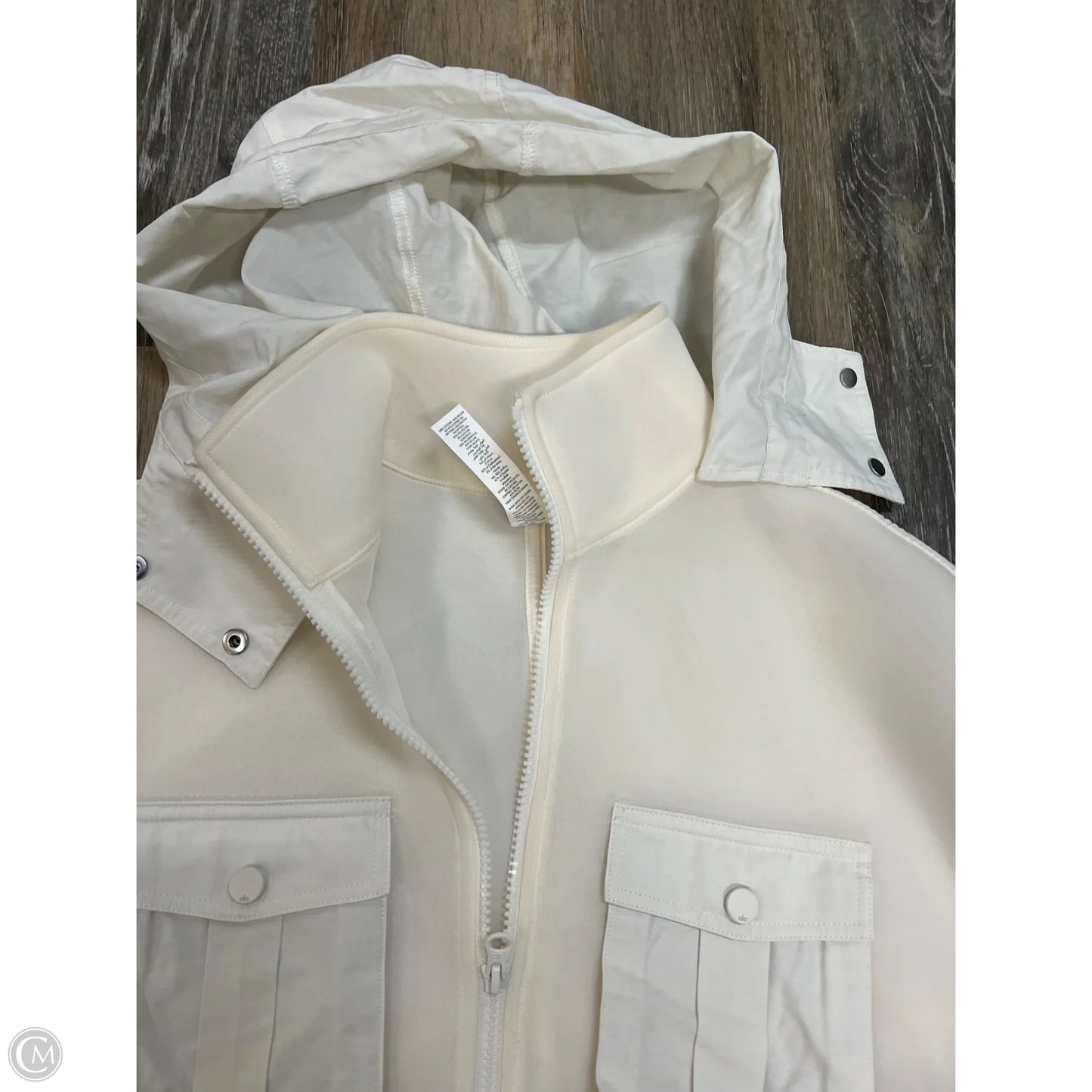 Athletic Jacket By Alo In Cream, Size: S