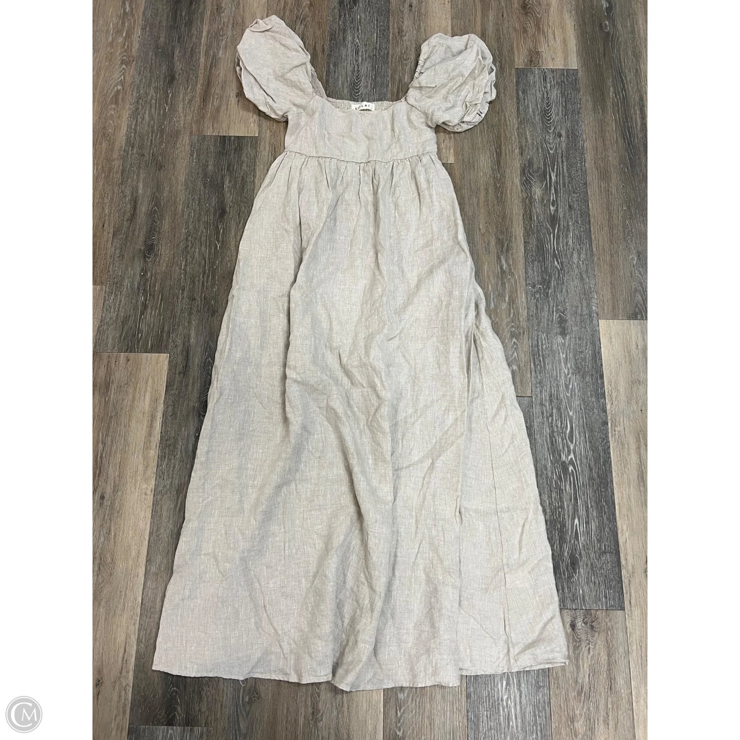 Dress Casual Maxi By SOLAI In Tan, Size: S