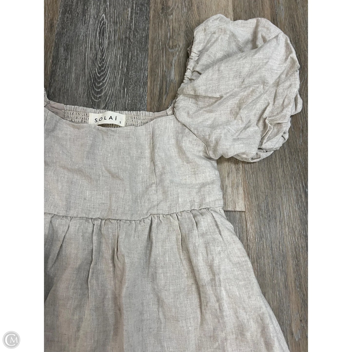 Dress Casual Maxi By SOLAI In Tan, Size: S