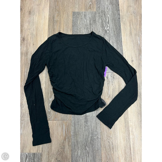 Athletic Top Long Sleeve Crewneck By Alo In Black, Size: M