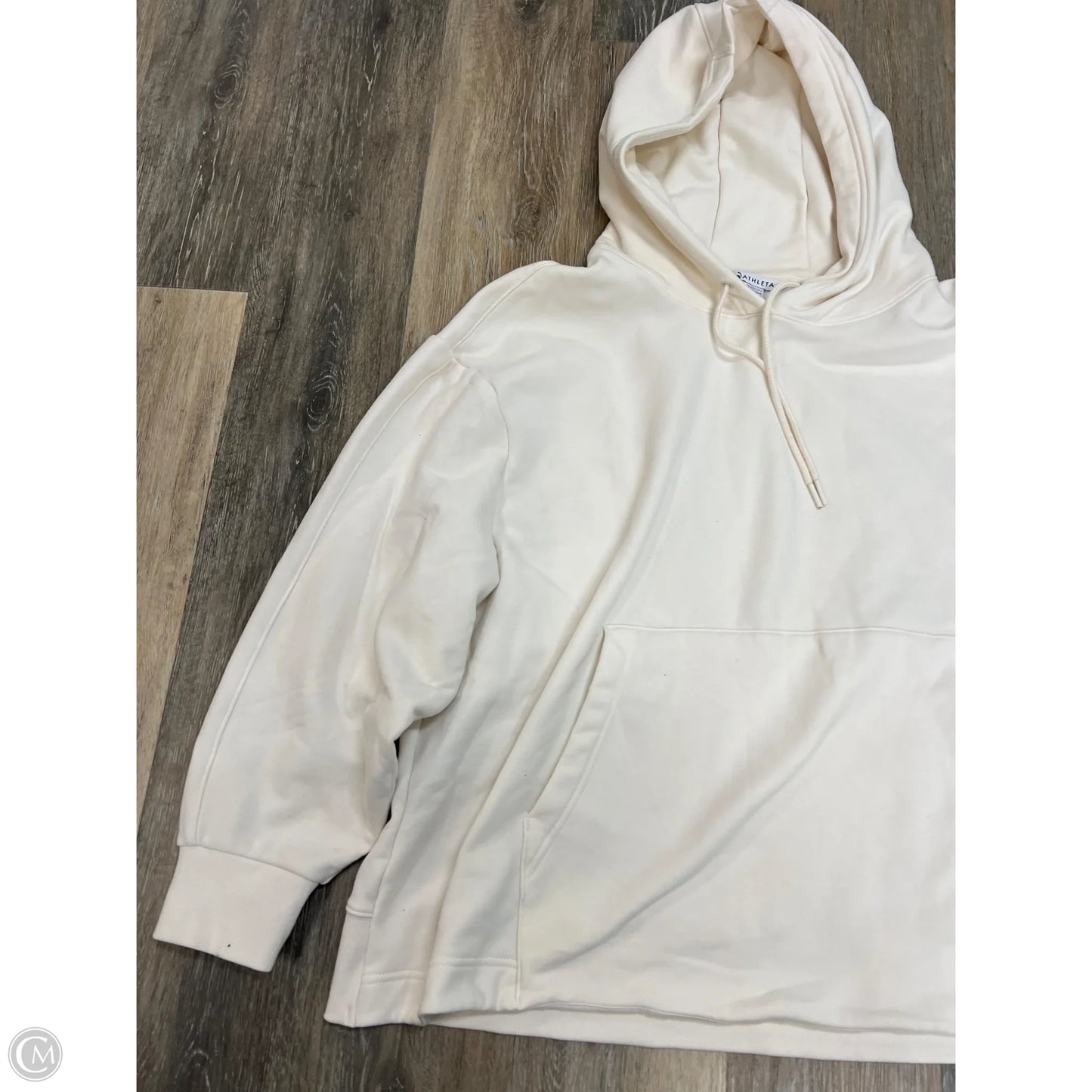 Athletic Sweatshirt Hoodie By Athleta In Cream, Size: 2x