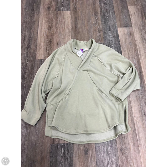 Sweatshirt Collar By Free People In Green, Size: L