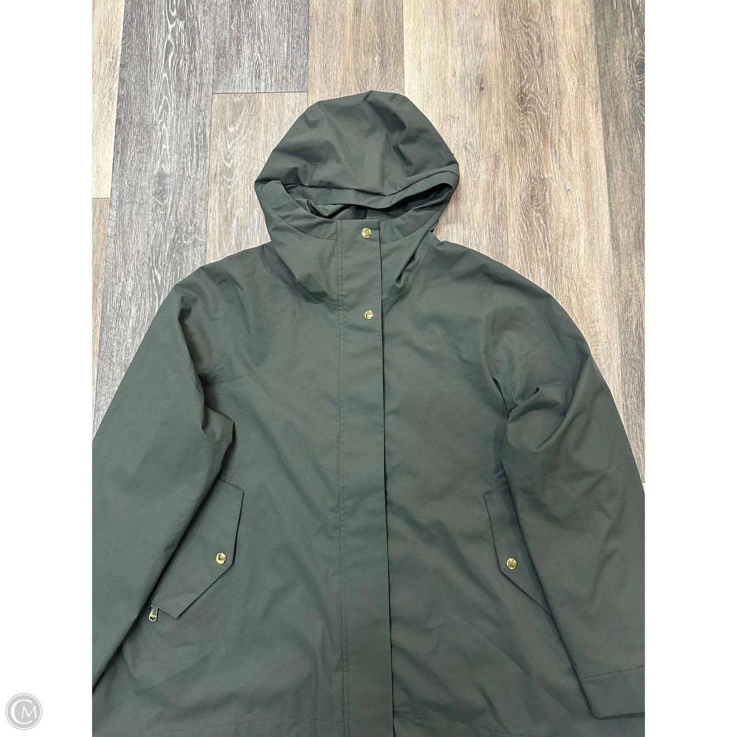 Coat Raincoat By Athleta In Green, Size: 1x