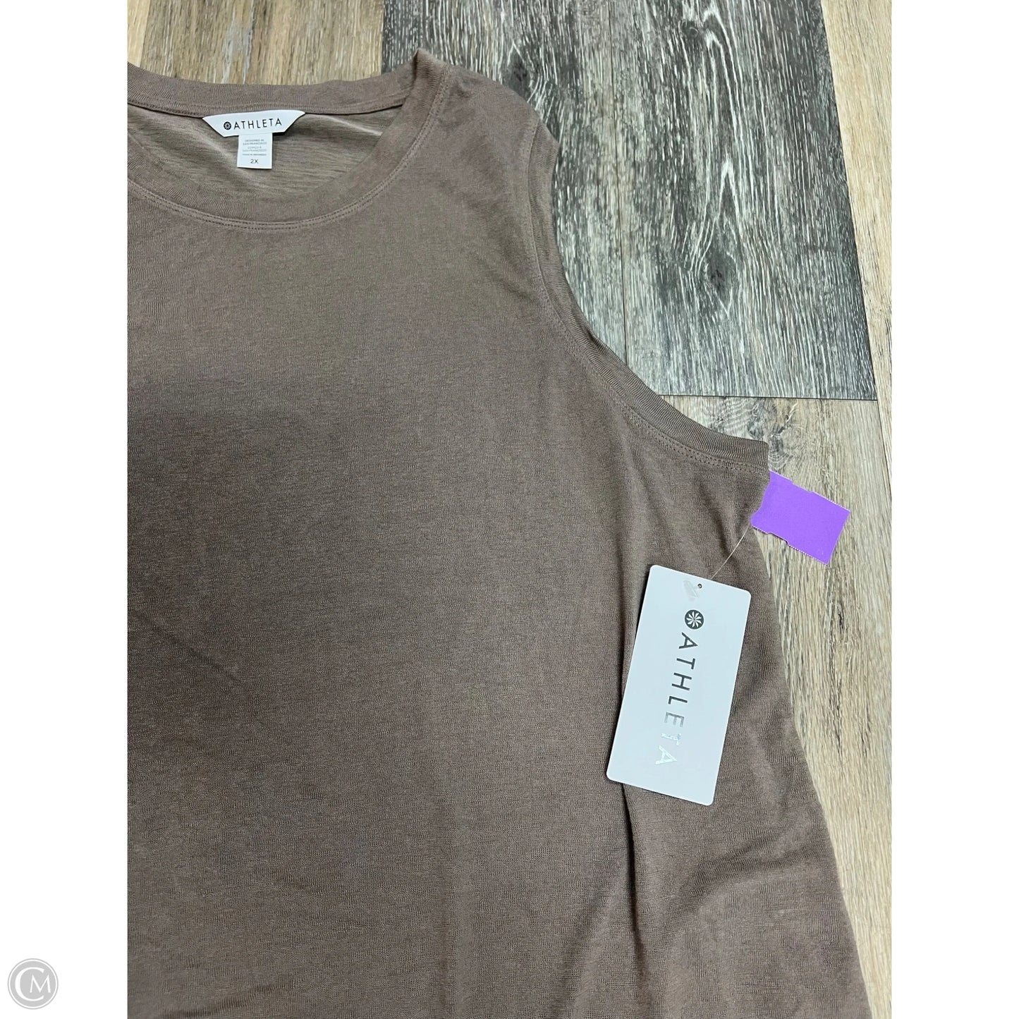 Athletic Tank Top By Athleta In Brown, Size: 2x