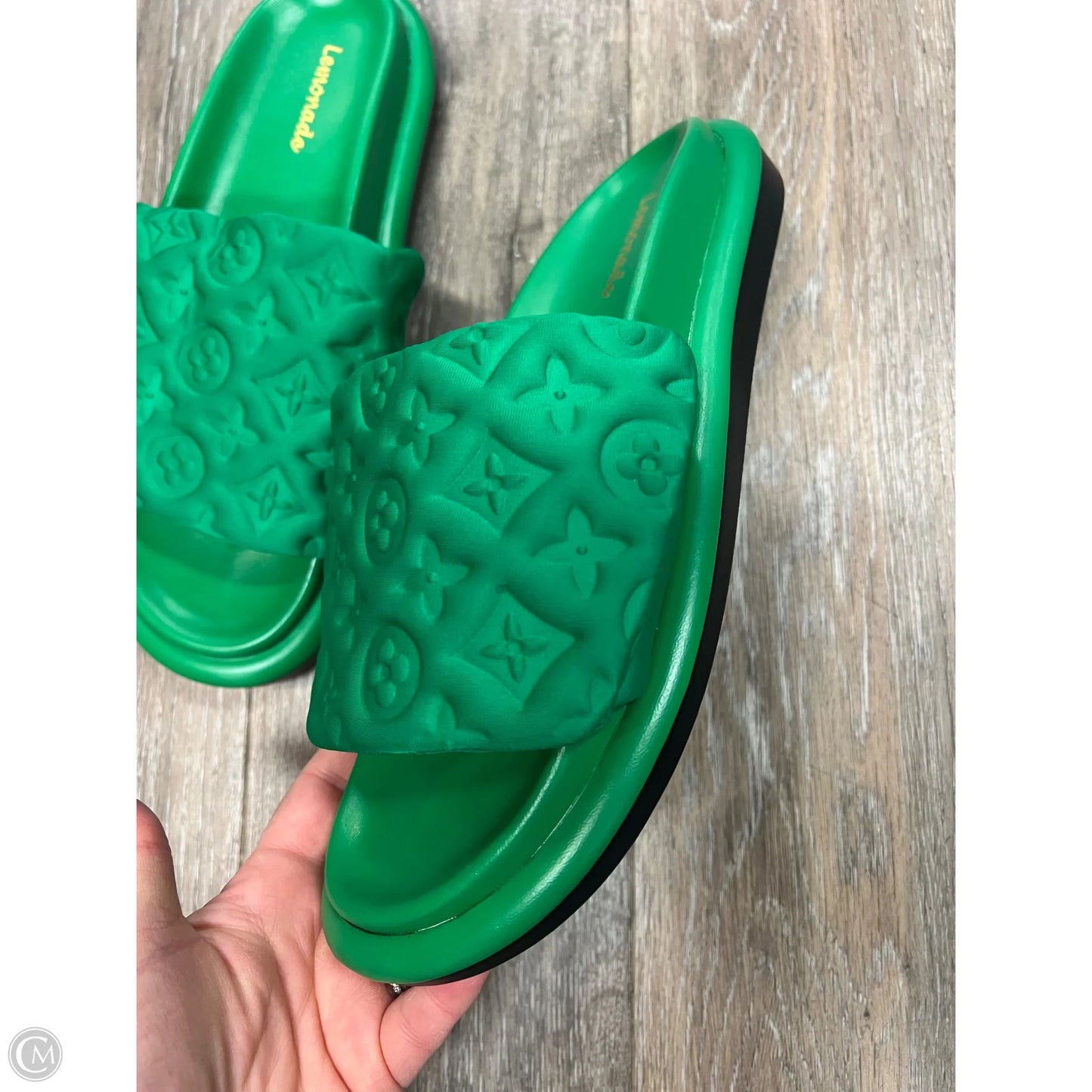 Sandals Flats By Lemonade In Green, Size: 11