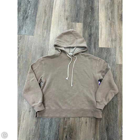 Sweatshirt Hoodie By Z Supply In Tan, Size: Xs