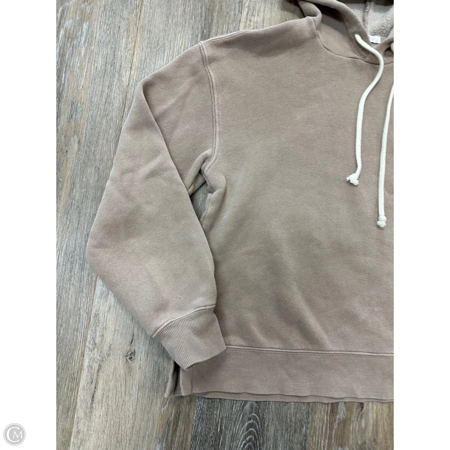 Sweatshirt Hoodie By Z Supply In Tan, Size: Xs