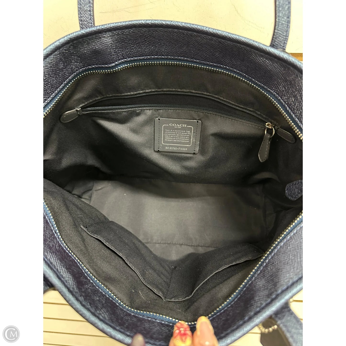 Handbag Designer By Coach, Size: Large