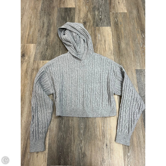 Athletic Sweatshirt Hoodie By Alo In Grey, Size: M