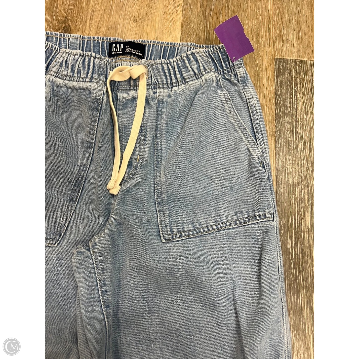 Pants Wide Leg By Gap In Blue Denim, Size: Xs