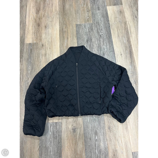 Athletic Jacket By Lululemon In Black, Size: 6