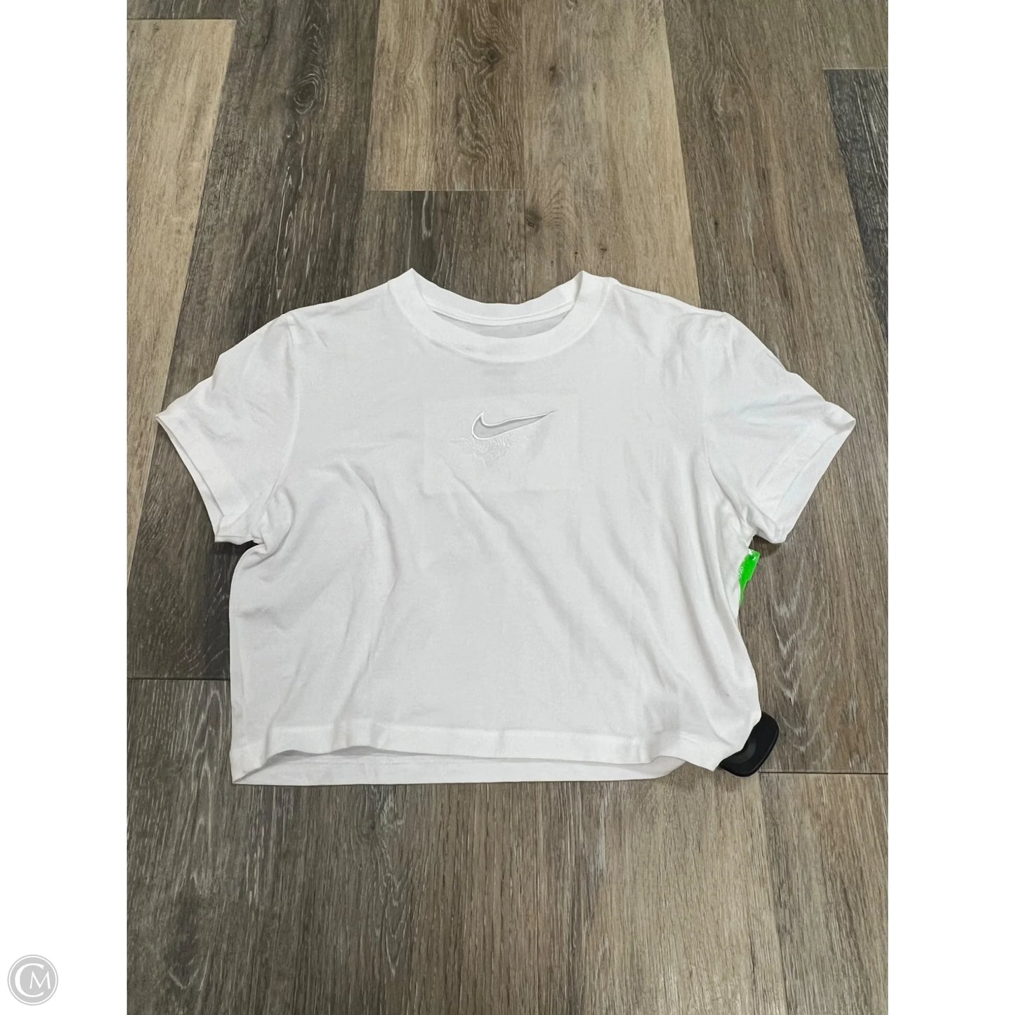 Athletic Top Short Sleeve By Nike Apparel In White, Size: M