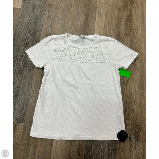 Top Short Sleeve By J. Crew In White, Size: Xs