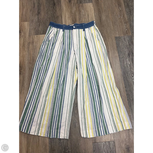 Pants Wide Leg By Pilcro In Striped Pattern, Size: L