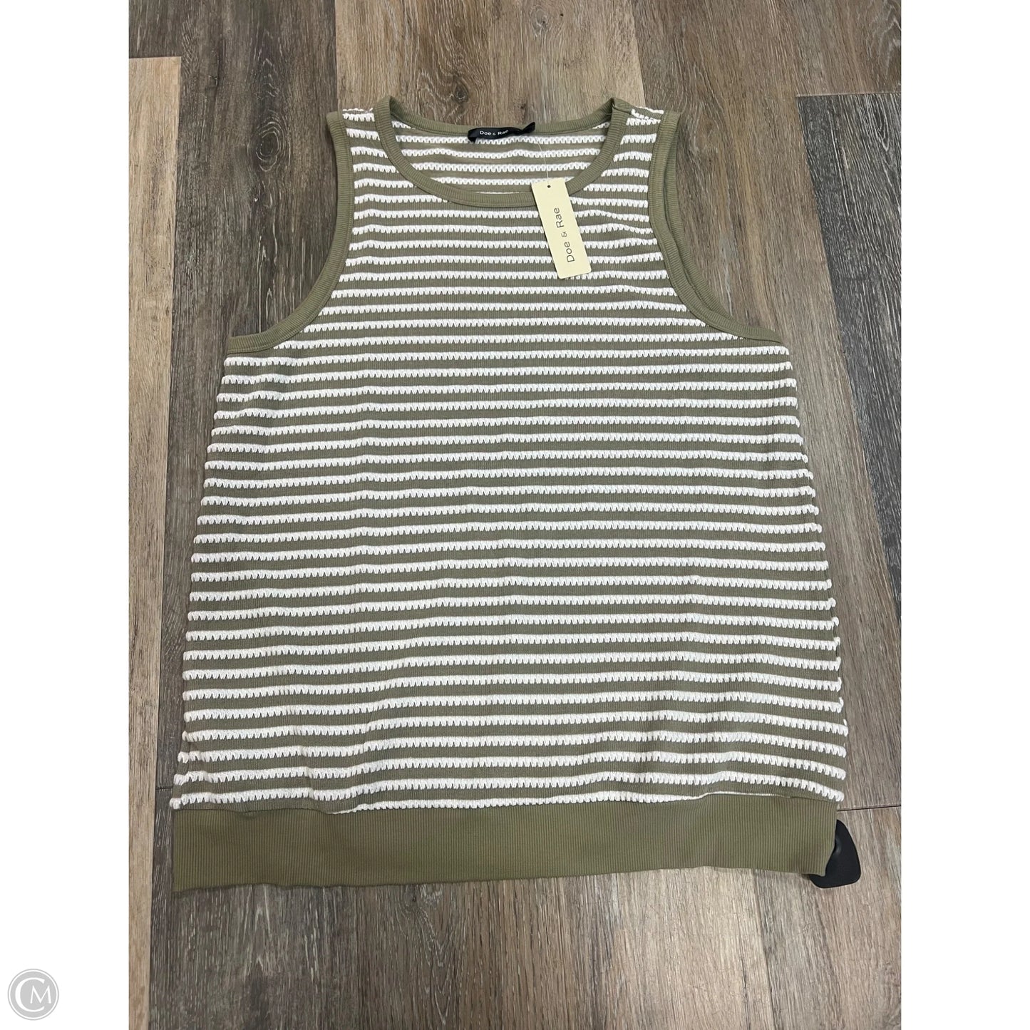 Tank Top By Doe & Rae In Green, Size: L