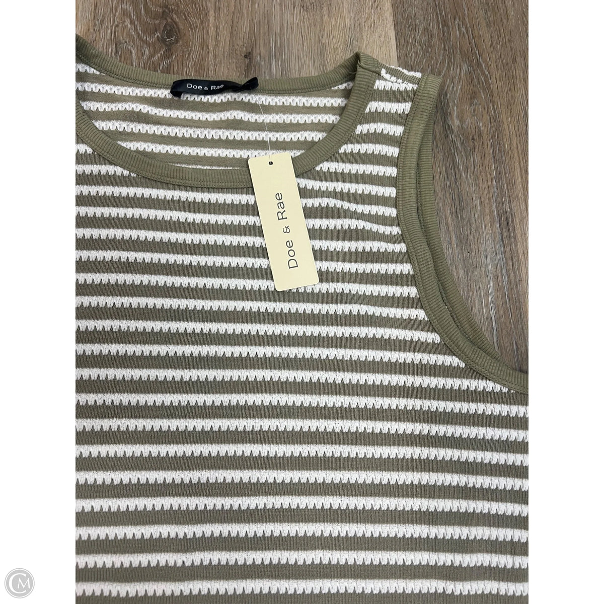 Tank Top By Doe & Rae In Green, Size: L