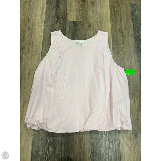 Top Sleeveless By Banana Republic In Pink, Size: Xl