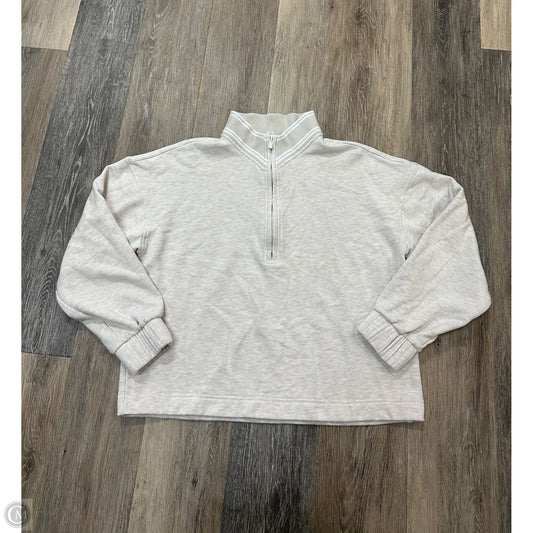 Athletic Sweatshirt Collar By Travis Mathew In Tan, Size: S