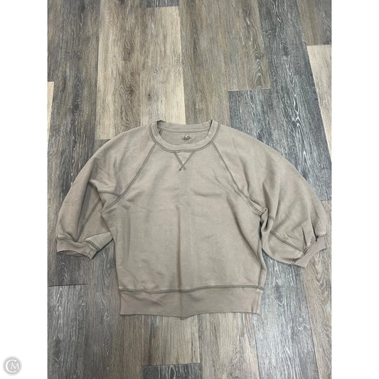 Sweatshirt Crewneck By Aerie In Brown, Size: M