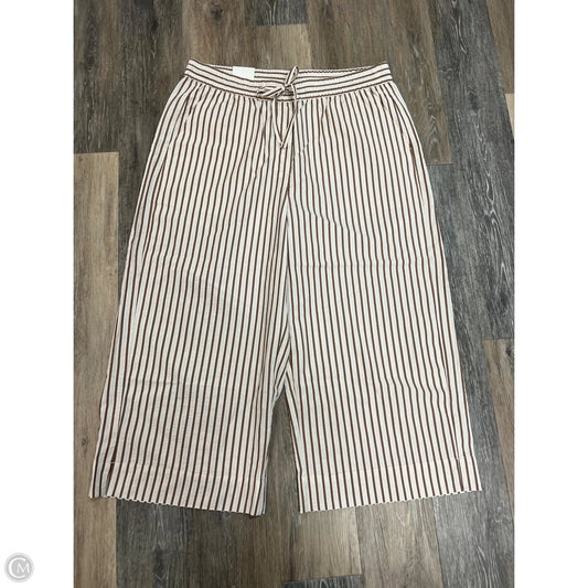 Pants Wide Leg Crop By Banana Republic In Tan, Size: Xl