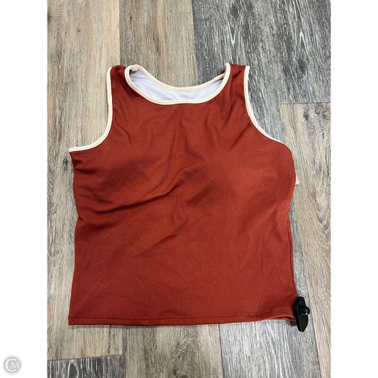 Swimsuit Top By Geode In Orange, Size: Xl