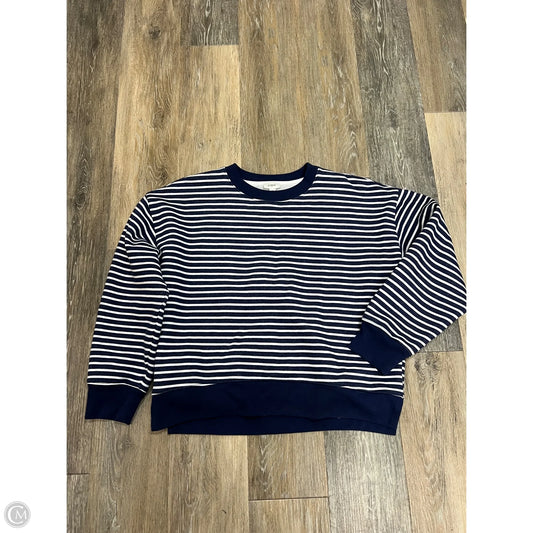 Sweatshirt Crewneck By J. Crew In Navy, Size: M