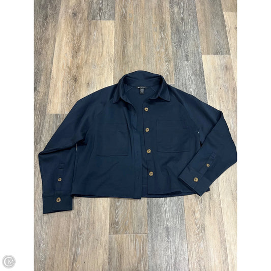 Jacket Shirt By Athleta In Navy, Size: M