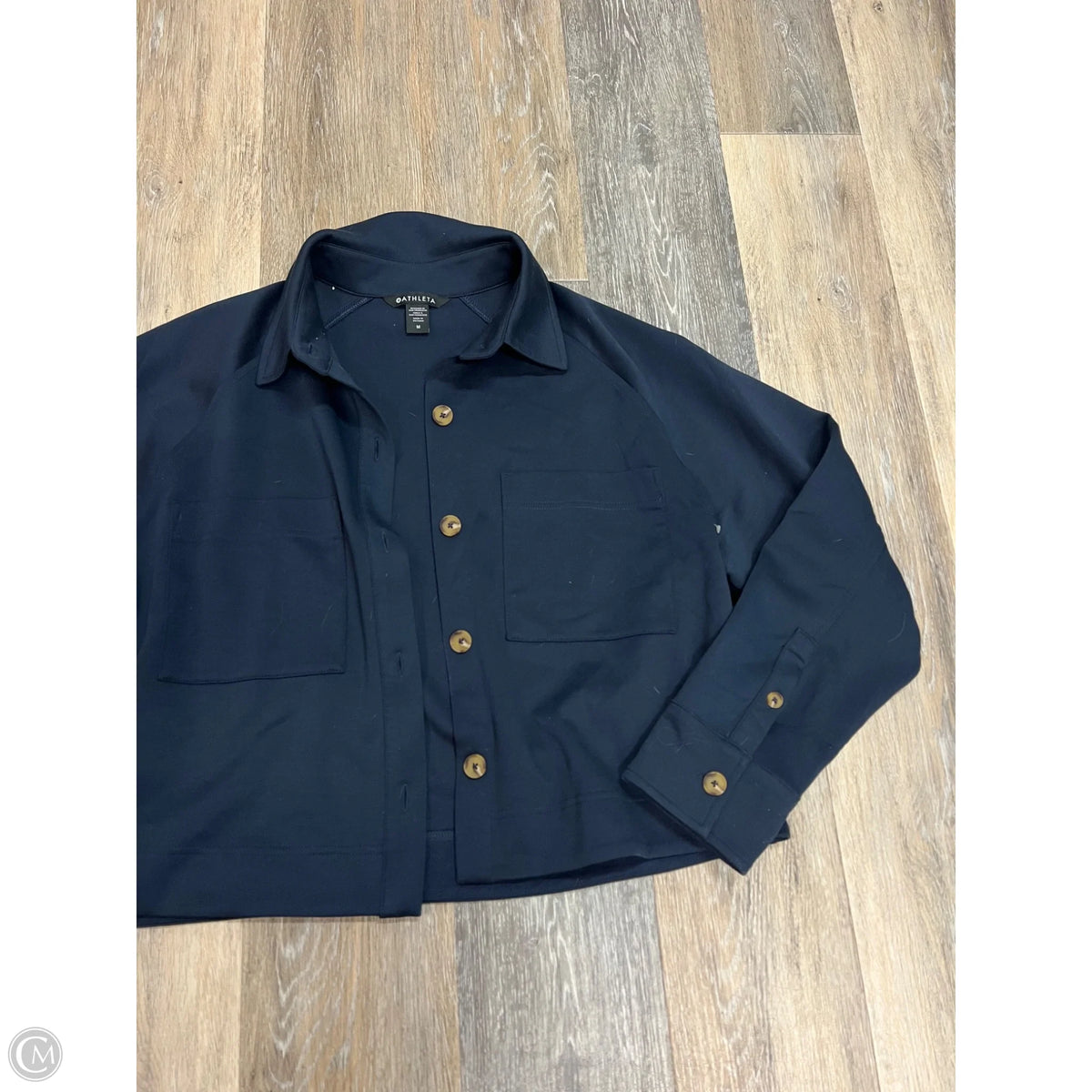 Jacket Shirt By Athleta In Navy, Size: M