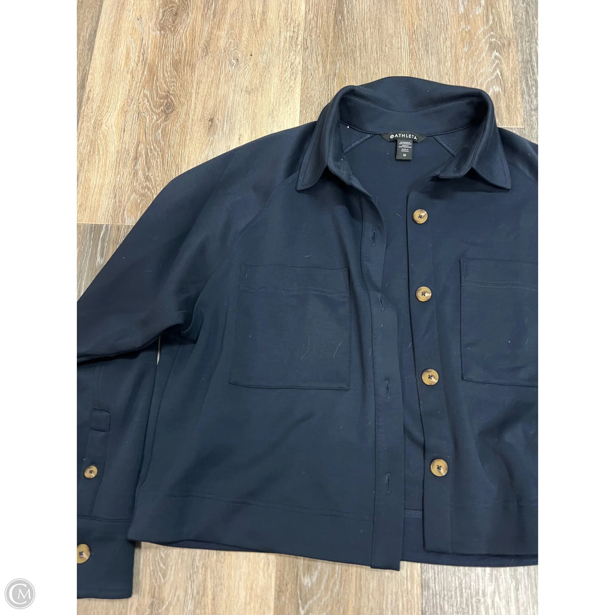Jacket Shirt By Athleta In Navy, Size: M