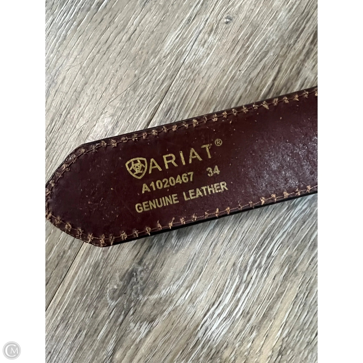 Belt Leather By Ariat, Size: 34