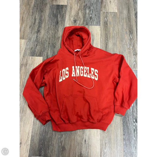 Sweatshirt Hoodie By Beige Botany In Red, Size: S