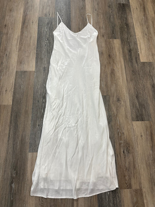 White Dress Party Long Meshki, Size Xxl