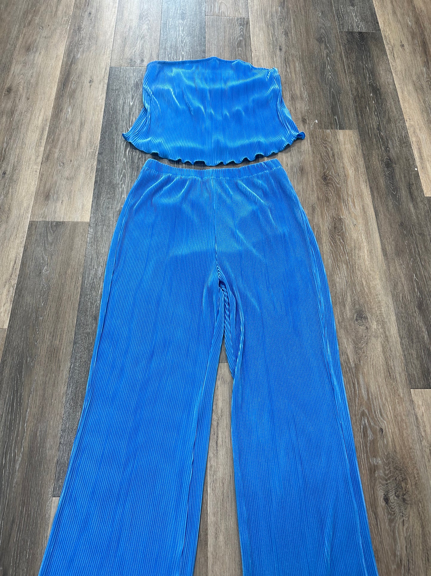 Blue Pants Set 2pc Fashion Nova, Size 1x