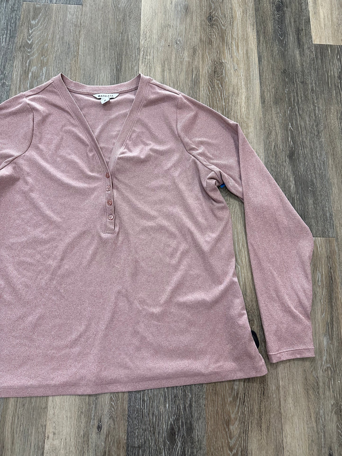 Top Long Sleeve By Athleta In Pink, Size: 2x