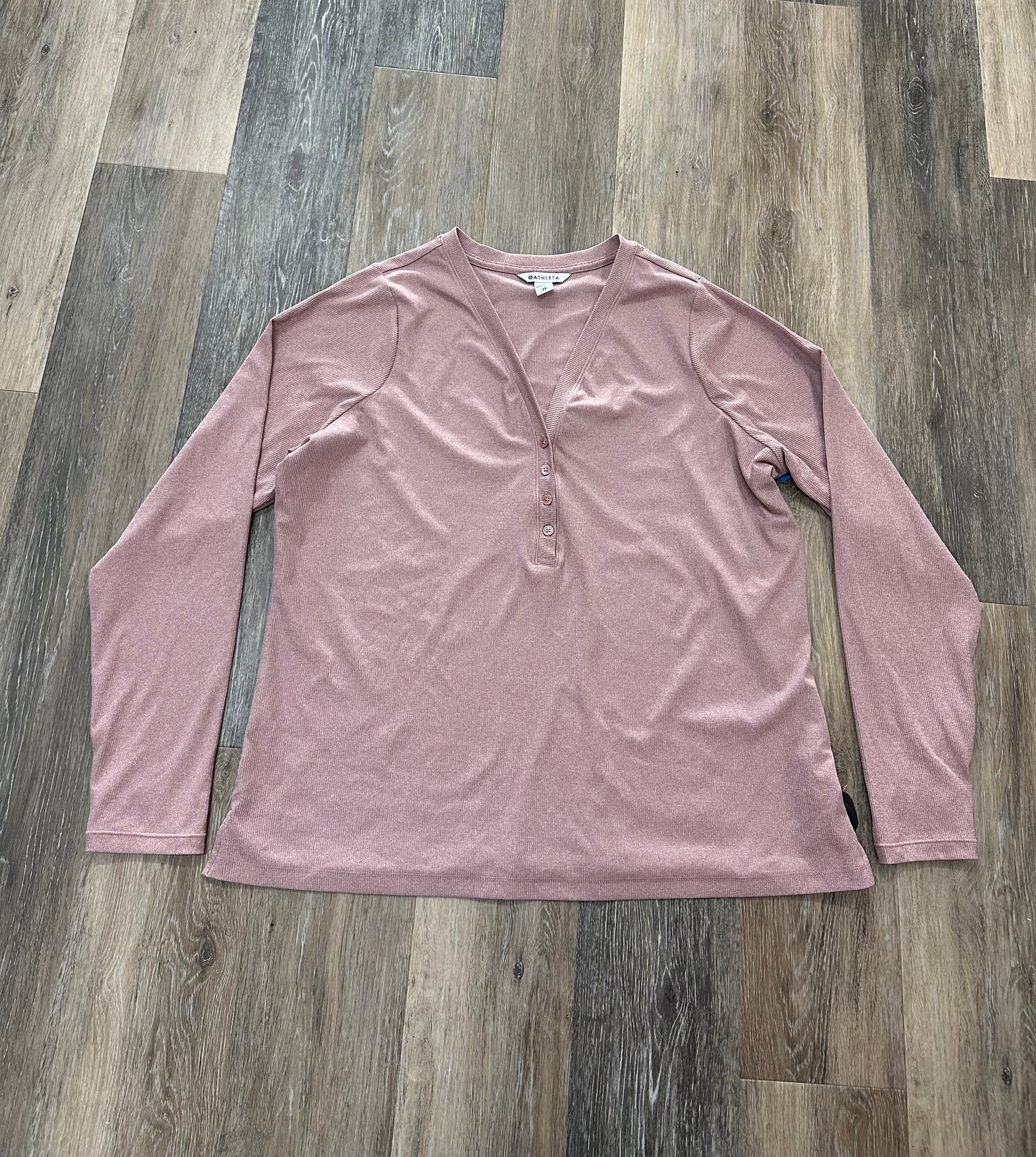 Top Long Sleeve By Athleta In Pink, Size: 2x