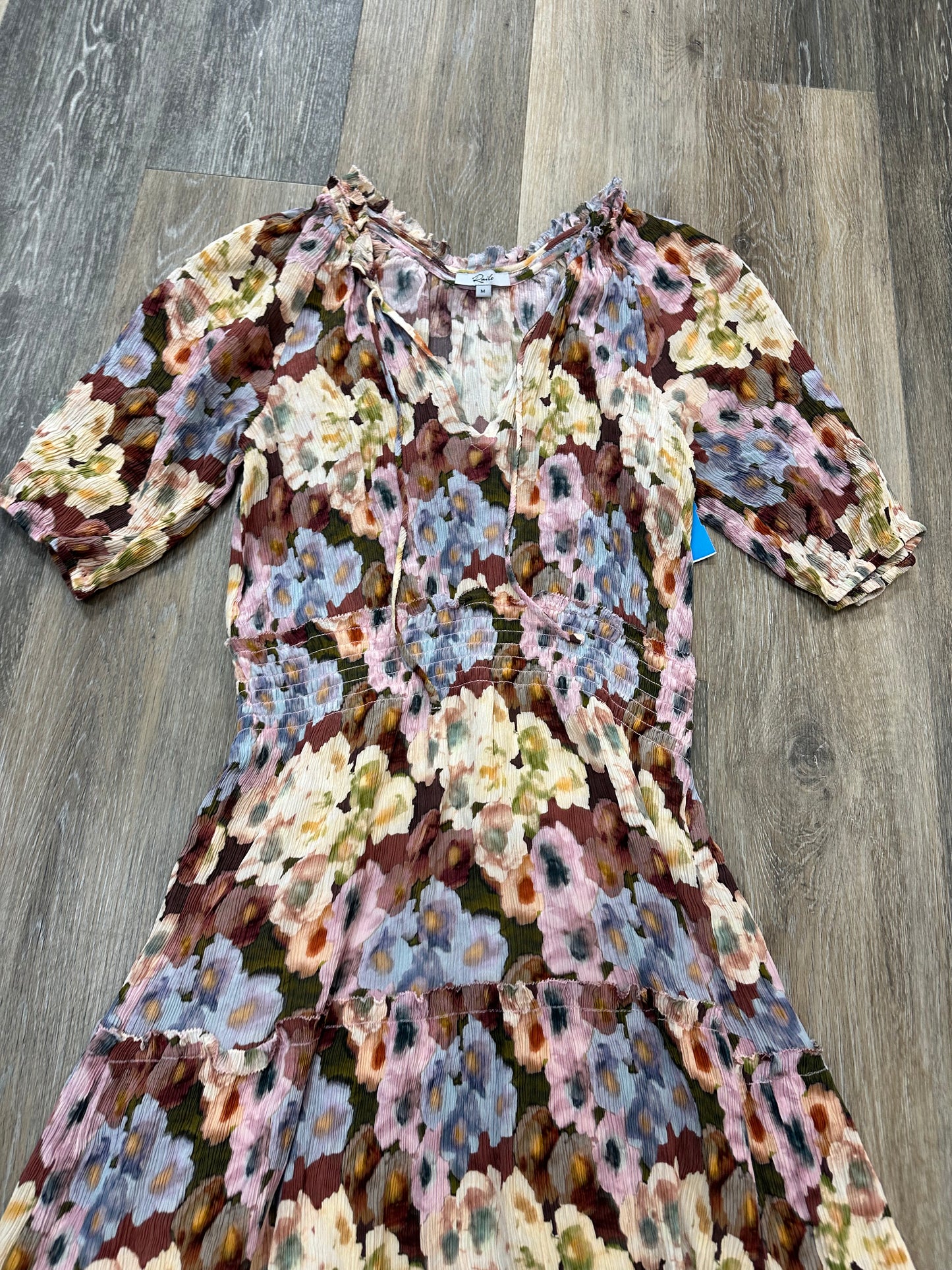 Dress Casual Midi By Rails In Floral Print, Size: M