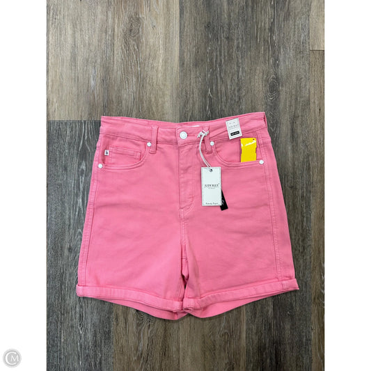 Shorts By Judy Blue In Pink Denim, Size: L