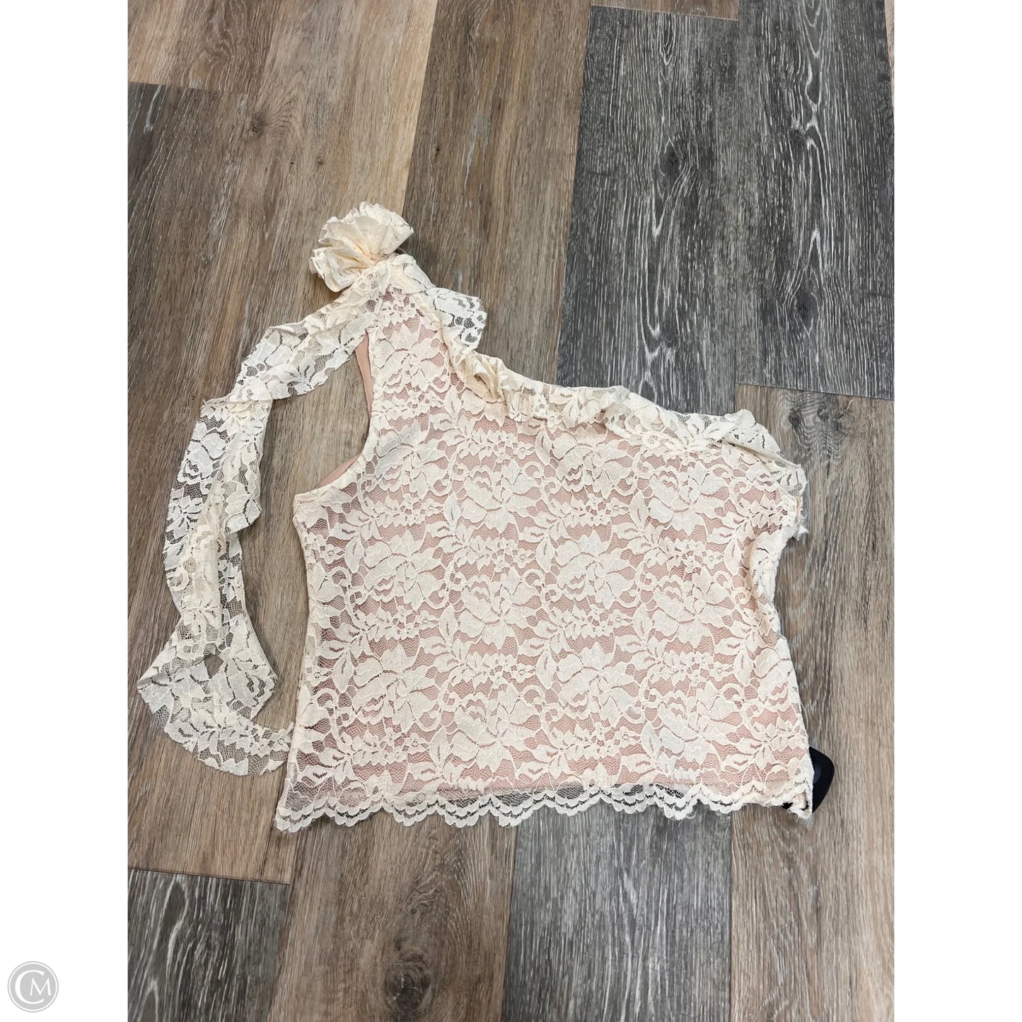 Tank Top By Skies Are Blue In Cream, Size: L