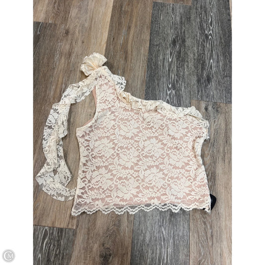 Tank Top By Skies Are Blue In Cream, Size: L