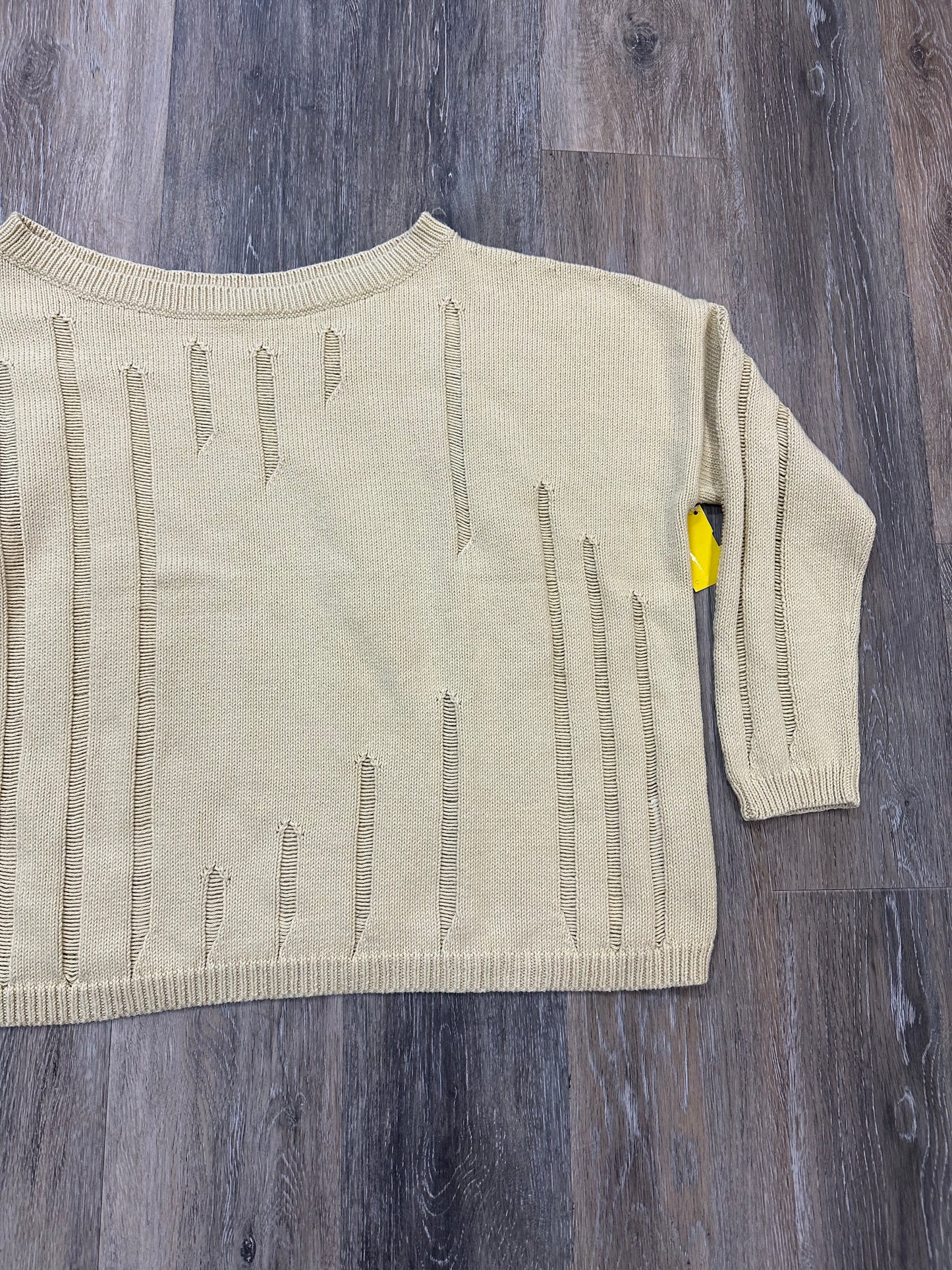 Sweater By Lauren G In Yellow, Size: Osfa