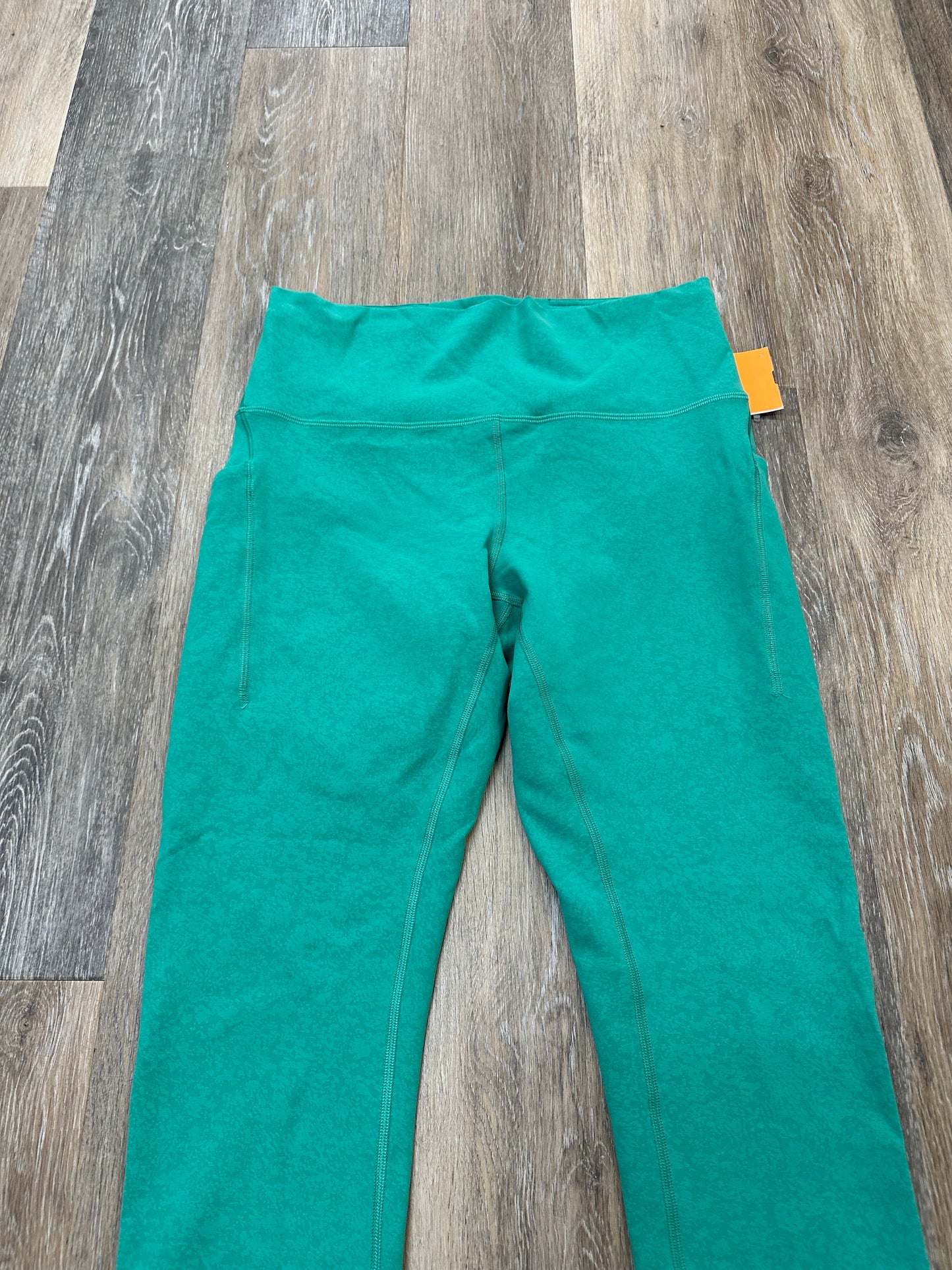 Athletic Leggings By Lululemon In Green, Size: 10