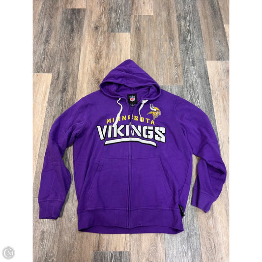 *Athletic Jacket By Nfl In Purple, Size: Xl