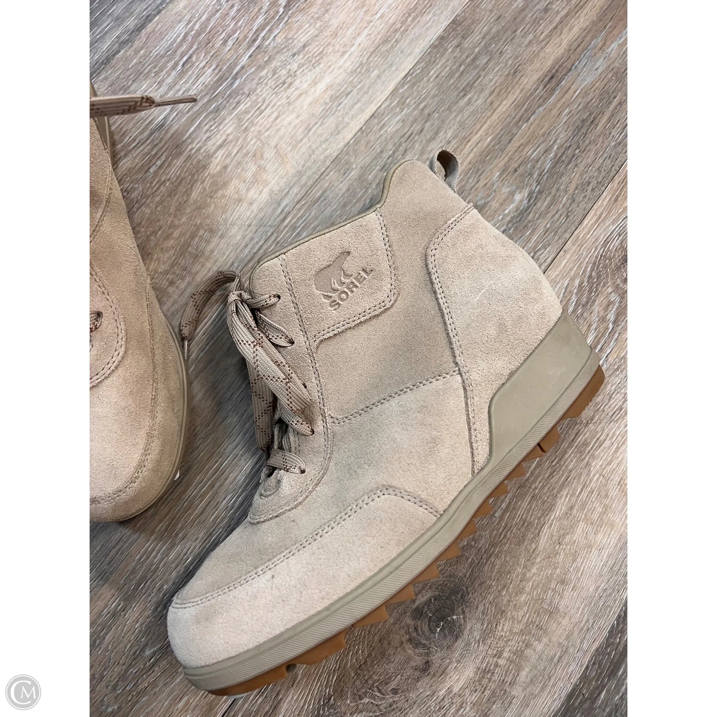 Boots Ankle Heels By Sorel In Tan, Size: 10